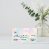 Holograph Modern Credit Card Style Visitenkarte (Stehend Vorderseite)