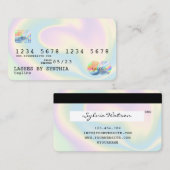 Holograph Modern Credit Card Style Visitenkarte (Vorne/Hinten)