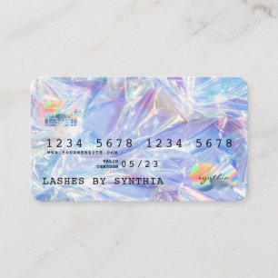 Holograph Modern Credit Card Style Visitenkarte