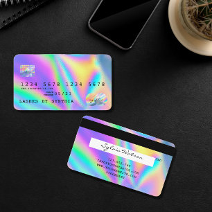 Holograph Modern Credit Card Style Visitenkarte
