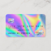 Holograph Modern Credit Card Style Visitenkarte (Vorderseite)