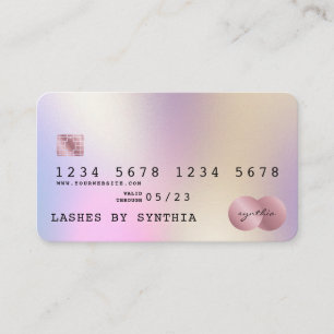 Holograph Modern Credit Card Style Visitenkarte