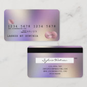 Holograph Modern Credit Card Style Visitenkarte (Vorne/Hinten)