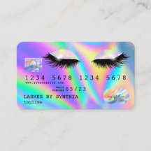 Holograph Modern Eyes Lashes Kreditkarte