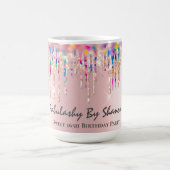 Holograph Pink Rose Bride Dusche Sweet 16. Kaffeetasse (Mittel)