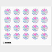 Holograph QR Code Logo Name Body Butter Kosmetik Runder Aufkleber (Blatt)