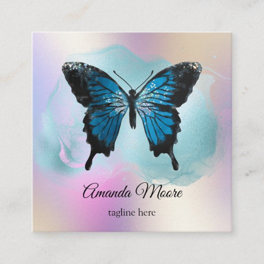 Holograph Quadratische Visitenkarte (Vorderseite)