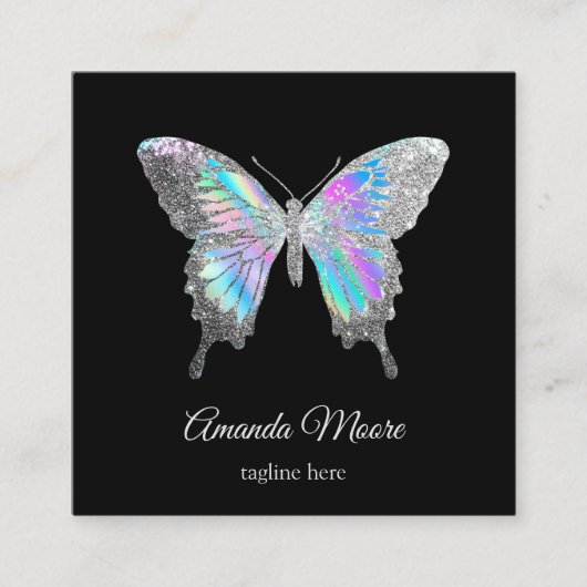 Holograph Quadratische Visitenkarte (Vorderseite)
