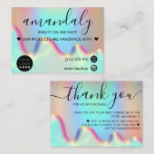 Holograph Shop Vielen Dank Discount Code Ombre Visitenkarte (Vorne/Hinten)