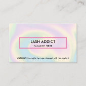 Holograph trendy Pill Flasche Packungsbeilage Visitenkarte (Rückseite)