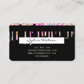 Holograph Tropfens Moderne Kreditkarte Visitenkarte (Rückseite)