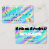 Holograph Tropfens Moderner Stil der Kreditkarte Visitenkarte (Vorne/Hinten)