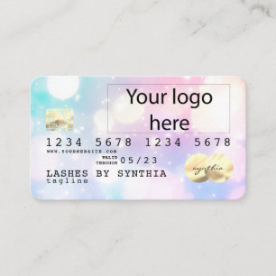 Holograph Unicorn Dripp Credit Card Ihr Logo hinzu Visitenkarte