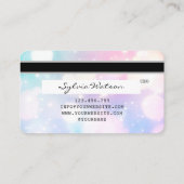 Holograph Unicorn Dripp Credit Card Ihr Logo hinzu Visitenkarte (Rückseite)