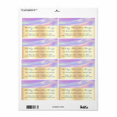 Holograph Unicorn Gold Bridal Lila Sweet 16. (Vorne)