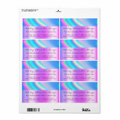 Holograph Unicorn Pink Brautparty Sweet 16. (Vorne)