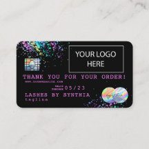 Holograph Unicorn Tropfen DANKEN SIE Kreditkarte