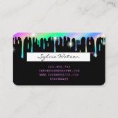 Holograph Unicorp Dripping Credit Card Lashes Visitenkarte (Rückseite)