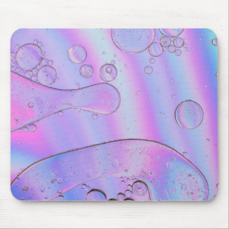 Holographic abstract background in pastel neon mousepad