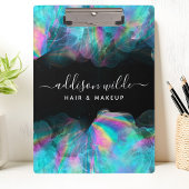 Holographic Alcohol Ink Business Klemmbrett