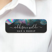 Holographic Alcohol Ink Business Namensschild