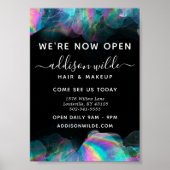 Holographic Alcohol Ink Business Poster (Vorne)