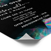 Holographic Alcohol Ink Business Poster (Ecke)