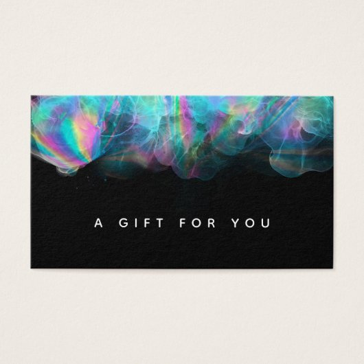 Holographic Alcohol Ink Modern Gift Card (Vorderseite)