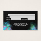 Holographic Alcohol Ink Modern Gift Card (Rückseite)