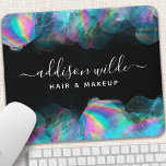 Holographic Alcohol Ink Modern Mousepad<br><div class="desc">Holographische Alkoholtink Modern Mouse Pad. Ideal für einen Schönheitssalon,  einen Friseur,  einen Schminkkünstler oder Kosmetologen.</div>