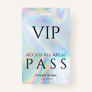 Holographic All Access VIP Pass Konzert Event Ausweis