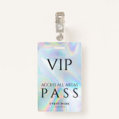 Holographic All Access VIP Pass Konzert Event Ausweis (Rückseite mit Klammer)