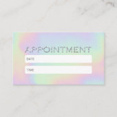 Holographic Beauty Salon Wellness-Center Ernennung Terminkarte (Vorderseite)