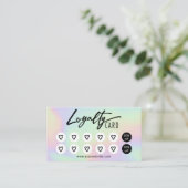 Holographic Beauty Salon & Wellness-Center Niedlic Treuekarte (Stehend Vorderseite)