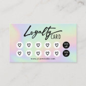 Holographic Beauty Salon & Wellness-Center Niedlic Treuekarte (Vorderseite)