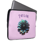 Holographic Black Dahlia Electronics Bag Laptopschutzhülle (Vorne Rechts)