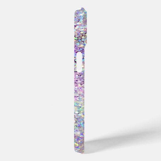 Holographic Bling Glitzern Glitzer Lila Case-Mate iPhone Hülle (Rückseite / Rechts)