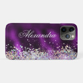 Holographic Bling Luxury Sparkle Glitzer Custom Case-Mate iPhone Hülle (Rückseite (Horizontal))