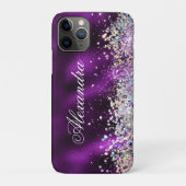 Holographic Bling Luxury Sparkle Glitzer Custom Case-Mate iPhone Hülle (Rückseite)