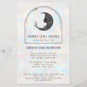 Holographic Boho Arch Celestial Crescent Moon Flyer (Vorne)