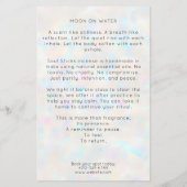 Holographic Boho Arch Celestial Crescent Moon Flyer (Hinten)