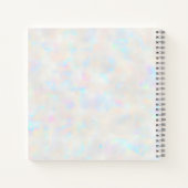 Holographic Boho Arch Celestial Crescent Moon Notizblock (Rückseite)