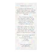 Holographic Boho Arch Celestial Crescent Moon Werbekarte (Hinten)