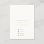 Holographic Bokeh Earring Display Business Card Visitenkarte (Rückseite)