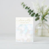 Holographic Bokeh Earring Display Business Card Visitenkarte (Stehend Vorderseite)