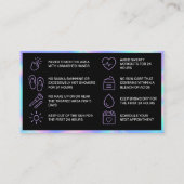 Holographic Brows Aftercare Card Visitenkarte (Rückseite)