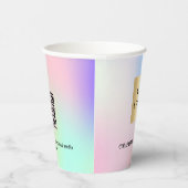 Holographic Business Corporate Logo qr Code Pappbecher (Rechts)