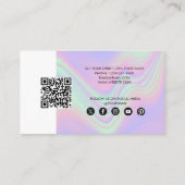 Holographic Business Logo QR Code Loyalty Visitenkarte (Rückseite)