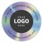 Holographic Business Logo Website Car Window Decal Aufkleber (Vorderseite)