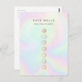 Holographic Chakras Energy Healer Postkarte (Vorne/Hinten)